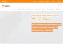 Tablet Screenshot of chronosworkflow.com